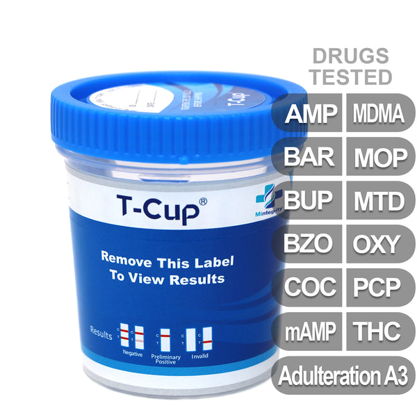 Mintegrity - 12-Panel Urine drug test T-Cup MI-TDOA-6125A3